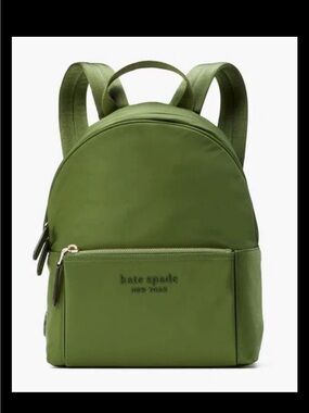 Kate Spade NWOT City Large Nylon Backpack in Olive Green Nylon Mini Backpack.